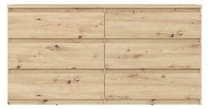 Komoda se zásuvkami MAO 155x80x42 cm dub artisan