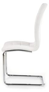Jídelní židle Genesis, bílá / stříbrná