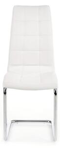 Jídelní židle Genesis, bílá / stříbrná