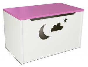 Box na hračky - mrak růžová 70cm/42cm/40cm