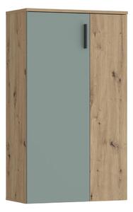 Botník ETON dub artisan/zelená