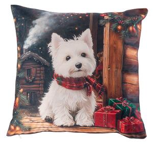 Povlak na polštářek WHITE TERRIER 40 x 40 cm
