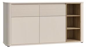 Komoda INAR 160x83x41 cm béžová/dub