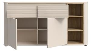 Komoda INAR 160x83x41 cm béžová/dub