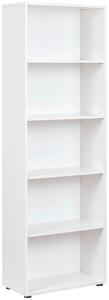 REGÁL, bílá, 60/180/30 cm MID.YOU - Knihovny, Online Only