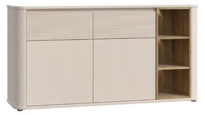 Komoda INAR 160x83x41 cm béžová/dub