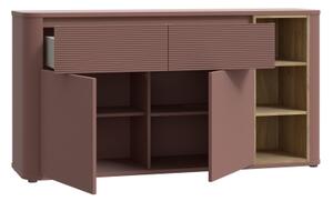 Komoda INAR 160x83x41 cm hnědá/dub