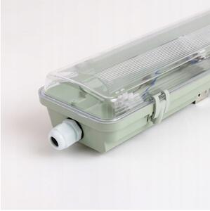 ECOLIGHT Svítidlo + 2x LED trubice - G13 - 120cm - 18W - 1800lm studená bílá - SADA