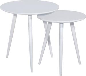 Casarredo Kulatý konferenční stolek CLEO, set 2 kusů, bílý