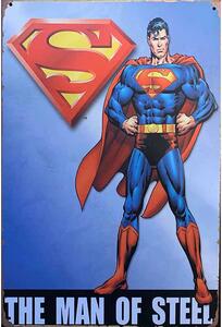 Ceduľa Superman - The Man Of Steel 30cm x 20cm Plechová tabuľa