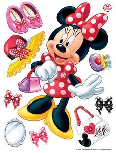Dětská samolepka na zeď Disney Minnie Nakupuje | 65 x 85 cm | DDK1703