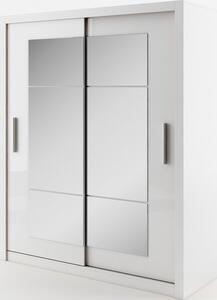 Casarredo - Komfort nábytek Šatní skříň IDEA 02 se zrcadlem, bílá