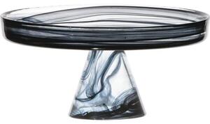 Talíř na noze Gastro Asos 21 cm, černý