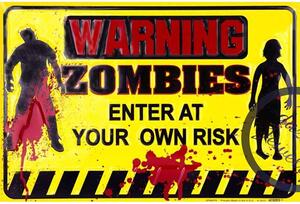 Cedule Warning Zombiers