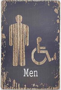 Ceduľa Toilet Men 30cm x 20cm Plechová tabuľa