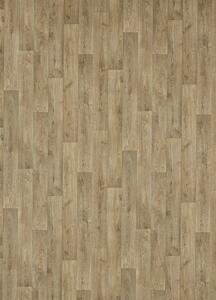 Breno PVC LINETEX Tavel 530 – tmavé dřevo, šíře 300 cm