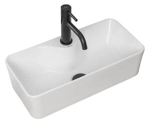 REA-U0699 - Umyvadlo na desku MERY 25x50,5 cm keramika/lesklá bílá