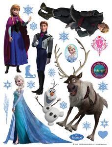 Dětská samolepka na zeď Disney Frozen – Všichni Přátelé | 65 x 85 cm | DDK1776