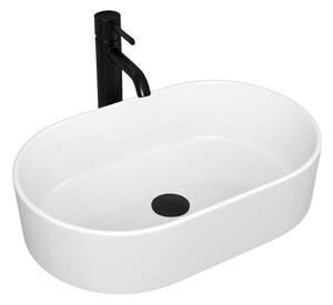 REA-U0600 - Umyvadlo na desku ALMA 36x57 cm keramika/lesklá bílá