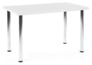 Jídelní stůl Modex Maxi, bílá / stříbrná