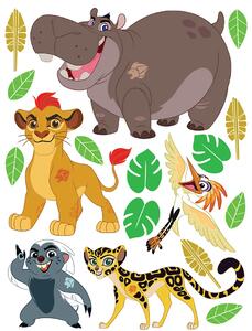 Dětská samolepka na zeď Disney Lví Hlídka | 65 x 85 cm | DDK2301