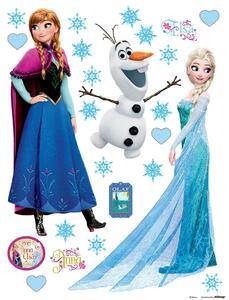 Dětská samolepka na zeď Disney Frozen – Elsa, Anna a Olaf | 65 x 85 cm | DDK1797
