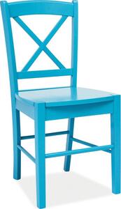 Casarredo Dřevěná jídelní židle CD-56 modrá