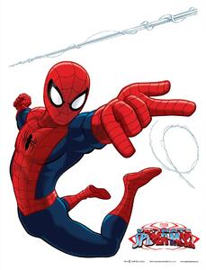 Dětská samolepka na zeď Marvel Spider-Man, Disney | 65 x 85 cm | DDK1710