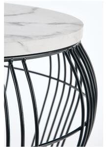 Konferenční stolek Adrianna, bílá / černá