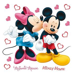 Dětská samolepka na zeď Minnie A Mickey, Disney | 30 x 30 cm | DDKS 1085