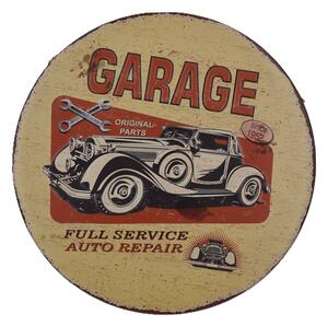 Ceduľa Garage - Original Parts 30x30 cm Plechová tabuľa