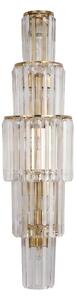 Toolight Nástěnné osvětlení Crystal SWE097-W 80 cm zlaté