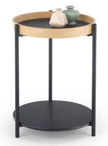 Konferenční stolek Rolo, dub / černá