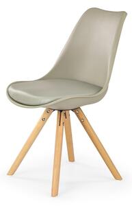 Jídelní židle K201 khaki (48 x 57) cm