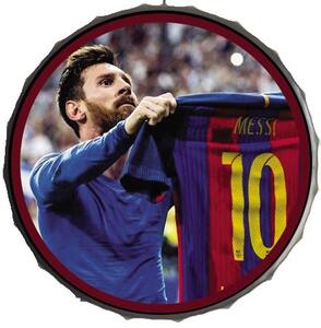 Ceduľa vrchnák Barcelona Messi 35x35cm