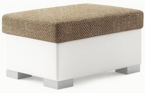 Taburet ROKO (85 x 38) cm – s úložným prostorem cappucino / bílá