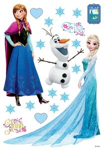 Dětská samolepka na zeď Ledové Království – Elsa, Anna a Olaf, Disney | 42.5 x 65 cm | DDK 1729
