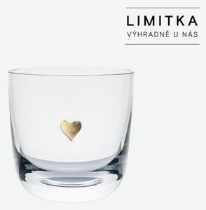 Čirá sklenice se zlatým srdcem