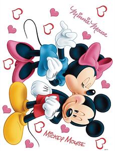 Dětská samolepka na zeď Minnie a Mickey, Disney | 42.5 x 65 cm | DDK 1753