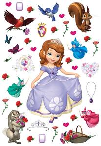 Dětská samolepka na zeď Sofie, Disney | 42.5 x 65 cm | DDK 1738