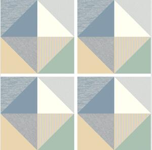 Samolepka na zeď Geometrické Dlaždice | 30 x 30 cm | DSS3865