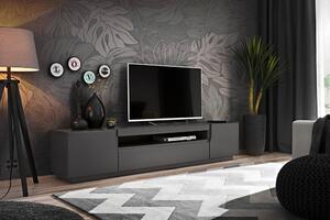 RTV stolek ASTON grafit mat (200 x 41,5) cm
