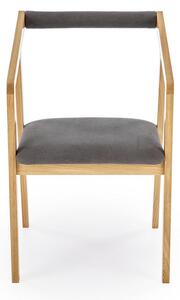 Jídelní židle Azul 2, šedá / dub
