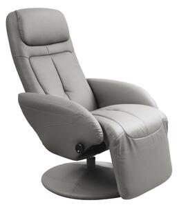Relaxační křeslo OPTIMA šedá (77 x 101) cm – polohovatelné opěradlo