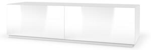 RTV stolek LIVO 160 bílá lesk (160 x 38) cm