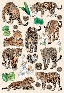 Samolepka na zeď Safari Leopardi | 42.5 x 65 cm | DSM3463