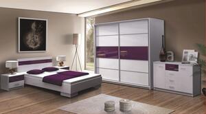 Casarredo - Komfort nábytek Postel DUBAJ/CLEMENTE 160x200, fialová