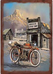 Ceduľa USA Motobike - historická ceduľa 30cm x 20cm Plechová tabuľa