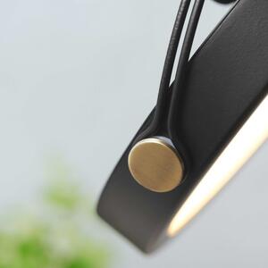 Černé kovové závěsné LED světlo Halo Design Pivot 20 cm