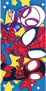 Carbotex Osuška SPIDEY PŘIPRAVENI DO AKCE, modrá, froté, 70x140cm